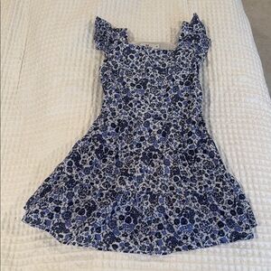 Floral Blue Kids Dress
